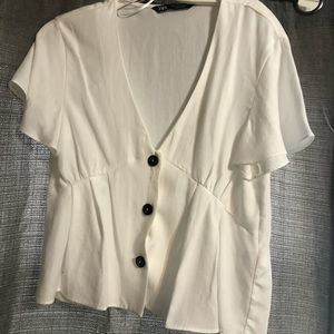 Zara button up blouse
